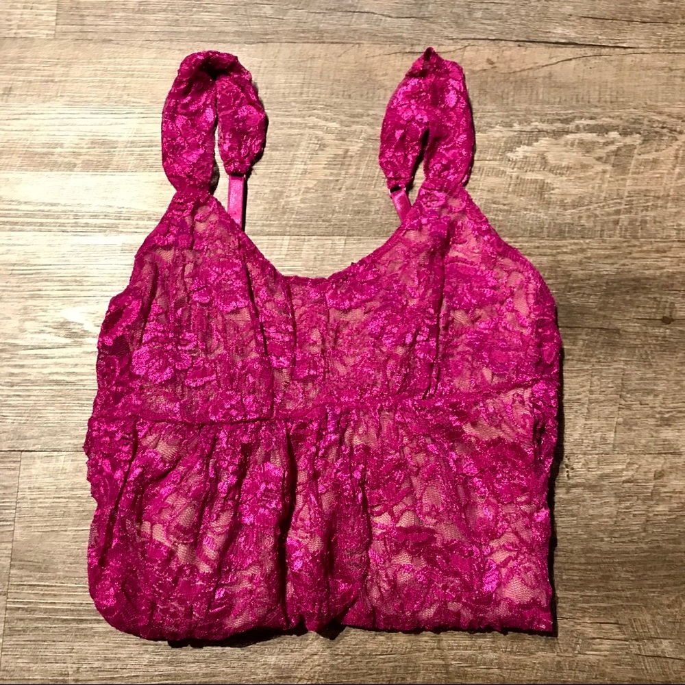 NWOT Lace Layered Cami